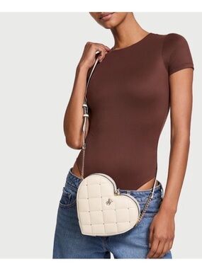 Victoria's Secret Criss is Quilted Heart Handbag